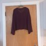 Per Una  Special Plum Hip Length Cardigan.  S.20. Image 3