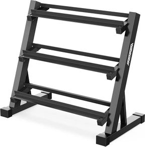 3 Tier Dumbbell Rack Home Gym Dumbbell Storage Stand Weights Storage Rack for Dumbbells