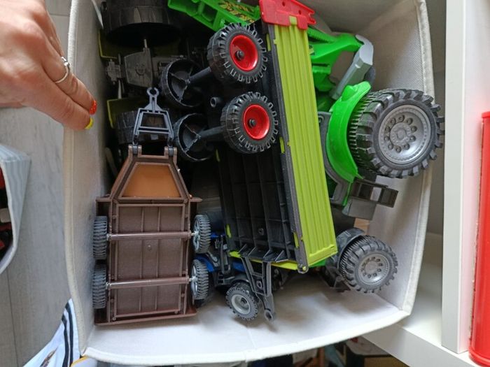 3 bags of cars tractors hot wheels