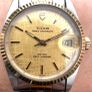 1990 Tudor Prince Oysterdate 18ct gold bezel and crown and papers Image 3