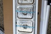 Buffet Food Warmer Stainless Steel 4 Pans with Glass Shield Commercial Countertop Bain Marie 220v