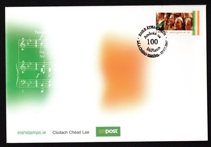 2007 Ireland Centenary of National Anthem Stamp An Post First Day Cover