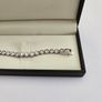 Brand New 925 Hallmarked Silver Tennis Bracelet Image 2