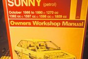 Haynes Nissan B12 and N13 Petrol Owners Workshop Manual.