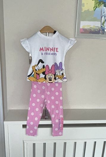 Baby Girls Minnie & Friends T-Shirt and Leggings Age 9-12 months / EU 74cm
