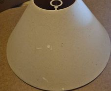 2 x large cream lamp / light shades