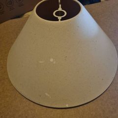 2 x large cream lamp / light shades