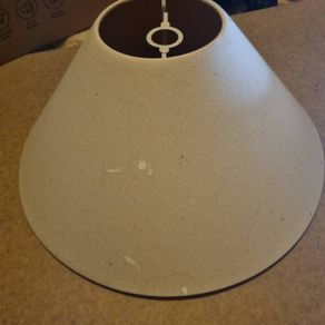 2 x large cream lamp / light shades