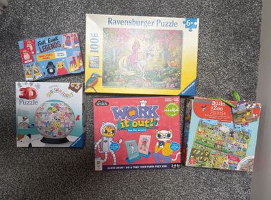 Various Kids Games and Puzzles