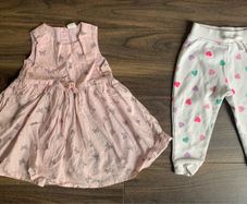 Baby Girl Dress and Trackie Bottoms: 12-18mths (OR FREE WITH ANY PURCHASE)