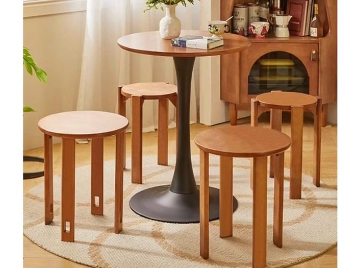 Stacking nest of tables stools Dining, Makeup Stool, Bedside Table, or Small Side Table.