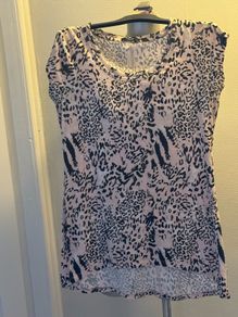 George long line pink cotton top size UK16 EU44 Postage included