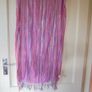 "River Island" Pink Woven Striped Scarf/Wrap for Sale Image 3