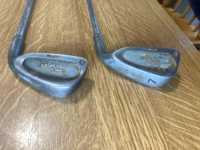 Set of golf clubs
