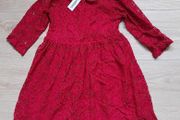 Ladybird red lace dress age 6 - 7