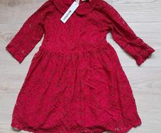 Ladybird red lace dress age 6 - 7