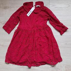 Ladybird red lace dress age 6 - 7