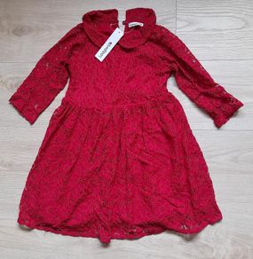 Ladybird red lace dress age 6 - 7