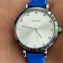 Seconda Ladies Watch With Blue Leather Strap Image 6
