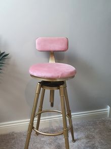 pink/salmon high stools