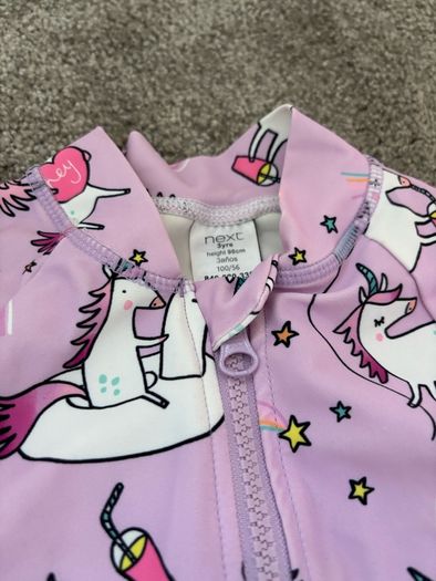 Next baby girl swimsuit sun protection upf 50+ 3 years old 98cm