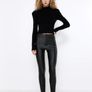Zara Faux Leather High Waist Leggings Image 2