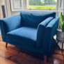 Modern navy armchair Image 3