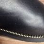 Black Women's Ankle Boots Gold Chain On The Side Gold Studs On The Edge Elastic On The Side, size 39 Image 5