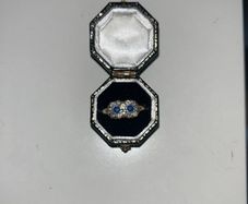 sapphires and diamond ring