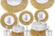 Wire Brush Wheel Cup Brush Set,10 Pack Coarse Crimped 1/4 Inch Shank Wire Wheel for Drill Attachment