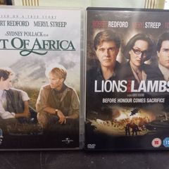 Robert Redford & Meryl Streep Dvd Bundle Out Of Africa Lions For Lambs