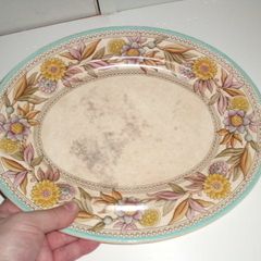 Antique Florentine Porcelain Plates Chargers Collectable rare