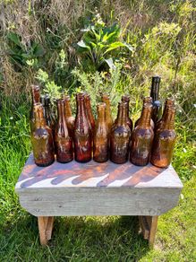Antique Cork Bottles x16