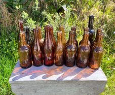 Antique Cork Bottles x16