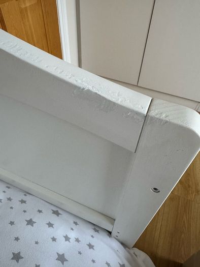 Cot bed with mattress