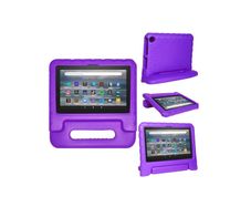 For Amazon Fire 7 2022 12th Gen Case Kids Shockproof Tablet Smart Cover Handle Purple New