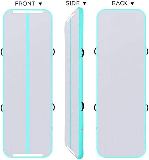 Air Inflatable Gymnastics Mat Tumbling Mats 10ft Track 4 Inch Thickness Tumble Tracks for Home Use/Training/Yoga with Electric Pump (FREE POSTAGE)