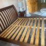 King size oak bed with 2 locker Image 3