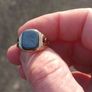 Stunning 9 Carat Gold Hematite Ring Image 4