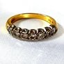 Victorian 18ct Gold Diamond Ring Image 4