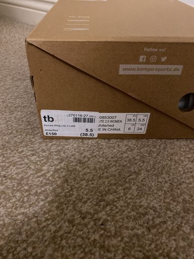 KEMPA Wing Lite 2 - Indoor ladies trainers - size 5.5 - NEW