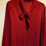Zara red polka dot blouse XL Image 7