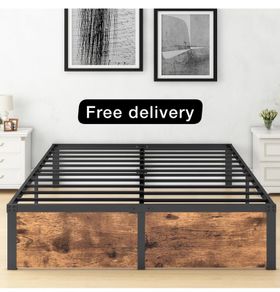 King Size Bed Frame,Metal Bed 150x200cm,5ft