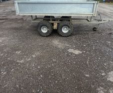 Flat bed/versatile atv farm bog hay trailer 4x8