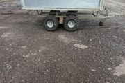 Flat bed/versatile atv farm bog hay trailer 4x8