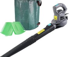 3000W Corded Garden Leaf Blower with 262L Garden Waste Bag, Leaf Scoop Hand Rakes,8m Power Cable, for Clearing Patios Gardens (FREE POSTAGE)