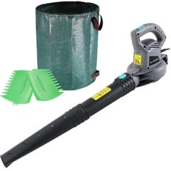 3000W Corded Garden Leaf Blower with 262L Garden Waste Bag, Leaf Scoop Hand Rakes,8m Power Cable, for Clearing Patios Gardens (FREE POSTAGE)