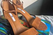 Xti - Sandals in brown suede leather on a 5cm heel _NEW