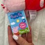 Peppa Pig Clip On Mini Puppet Keychain Plush Soft Toy approx. 18cm. Dirty Please see photos Image 6