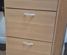 Three tier shoe cabinet